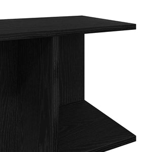 Κομοδίνο Μαύρη δρυς 46,5x29x61 cm Κατασκευασμένο ξύλο