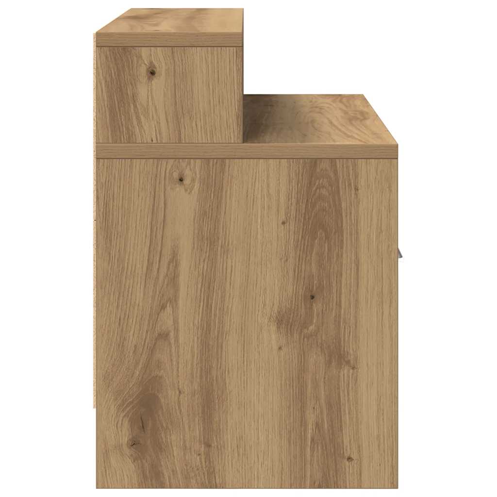 Κομοδίνα με συρτάρι 2 τεμ. Αρτισιανή Δρυς 51x31x47 εκ.