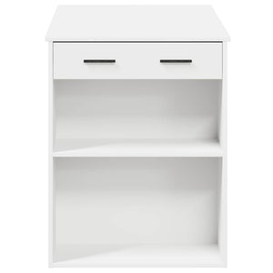Γραφείο με συρτάρι ράφι Λευκό 102x62x77,5cm Κατασκευασμένο ξύλο