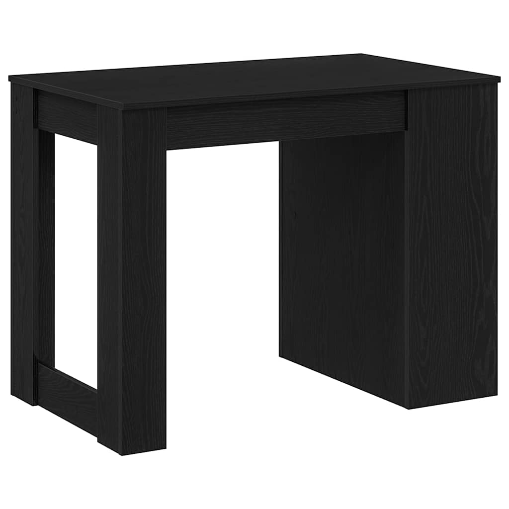 Γραφείο με Συρτάρι και Ράφι Μαύρη Δρυ 102x62x77,5 cm - Pakobazaar