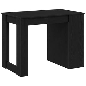 Γραφείο με Συρτάρι και Ράφι Μαύρη Δρυ 102x62x77,5 cm - Pakobazaar