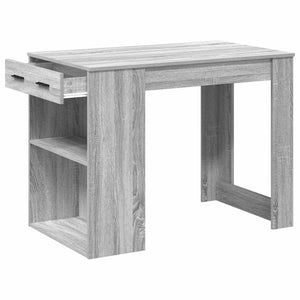 Γραφείο με συρτάρι και ράφι Γκρι Sonoma 102x62x77,5 εκ.
