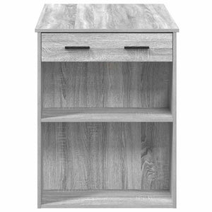 Γραφείο με συρτάρι και ράφι Γκρι Sonoma 102x62x77,5 εκ.
