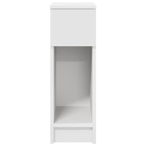 Κομοδίνο με συρτάρι Λευκό 20x36x60 cm