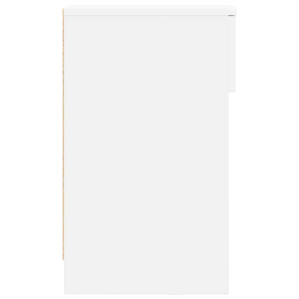 Κομοδίνο με συρτάρι Λευκό 20x36x60 cm