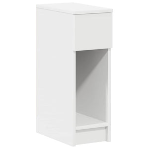 Κομοδίνα με συρτάρι 2 τεμάχια Λευκό 20x36x60 cm