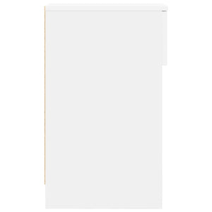 Κομοδίνα με συρτάρι 2 τεμάχια Λευκό 20x36x60 cm