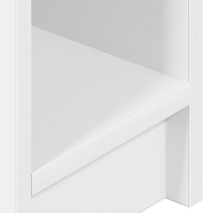 Κομοδίνα με συρτάρι 2 τεμάχια Λευκό 20x36x60 cm