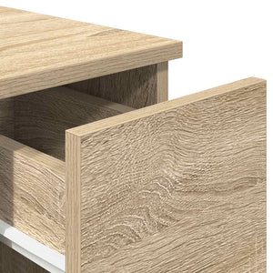 Κομοδίνα με συρτάρι 2 τεμ. Sonoma Δρυς 20x36x60 εκ. - Pakobazaar