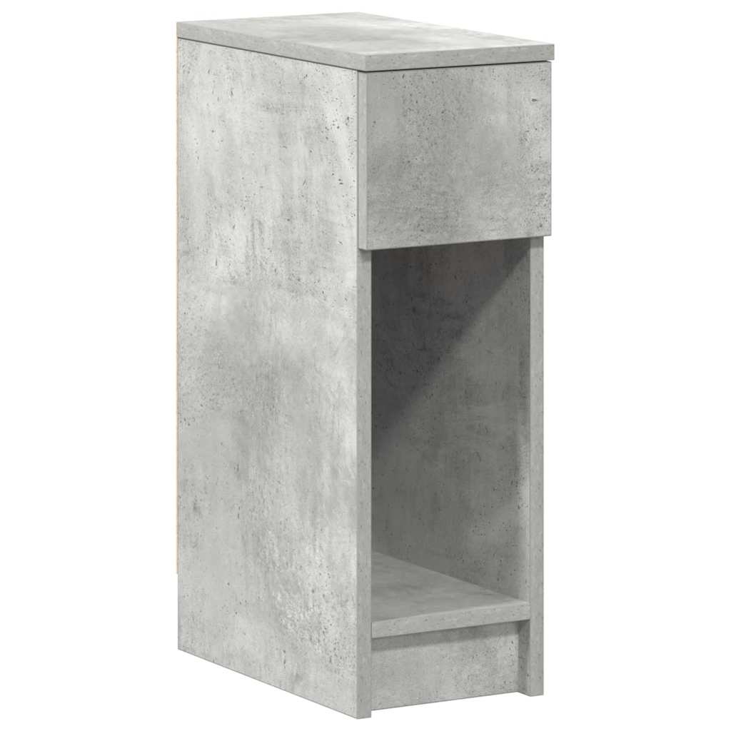 Κομοδίνο με συρτάρι Γκρι Σκυροδέματος 20x36x60 εκ.