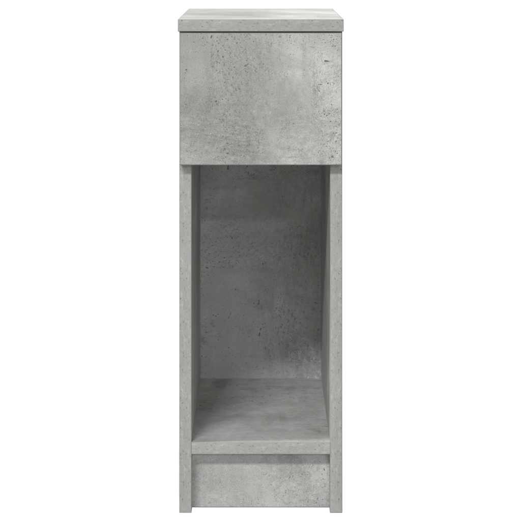 Κομοδίνο με συρτάρι Γκρι Σκυροδέματος 20x36x60 εκ.
