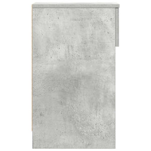 Κομοδίνο με συρτάρι Γκρι Σκυροδέματος 20x36x60 εκ.