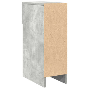 Κομοδίνο με συρτάρι Γκρι Σκυροδέματος 20x36x60 εκ.