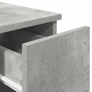 Κομοδίνο με συρτάρι Γκρι Σκυροδέματος 20x36x60 εκ.
