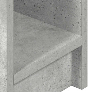 Κομοδίνο με συρτάρι Γκρι Σκυροδέματος 20x36x60 εκ.