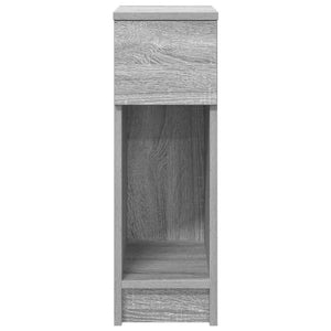 Κομοδίνο με συρτάρι Γκρι Sonoma 20x36x60 εκ.