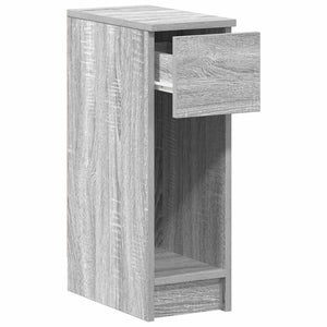 Κομοδίνο με συρτάρι Γκρι Sonoma 20x36x60 εκ.