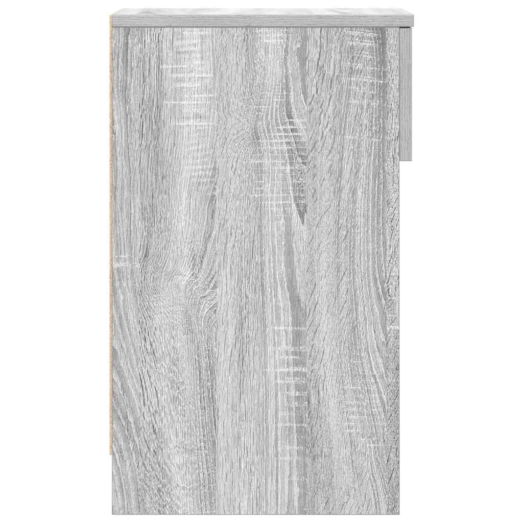 Κομοδίνο με συρτάρι Γκρι Sonoma 20x36x60 εκ.