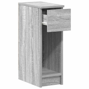 Κομοδίνα με συρτάρι 2 τεμάχια Γκρι Sonoma 20x36x60 εκ.
