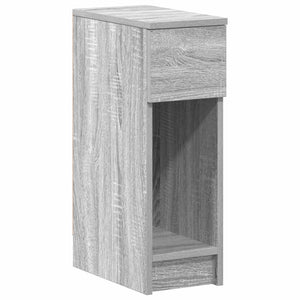 Κομοδίνα με συρτάρι 2 τεμάχια Γκρι Sonoma 20x36x60 εκ.