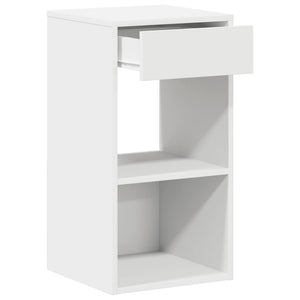 Κομοδίνο με συρτάρι Λευκό 35x34x66,5 cm
