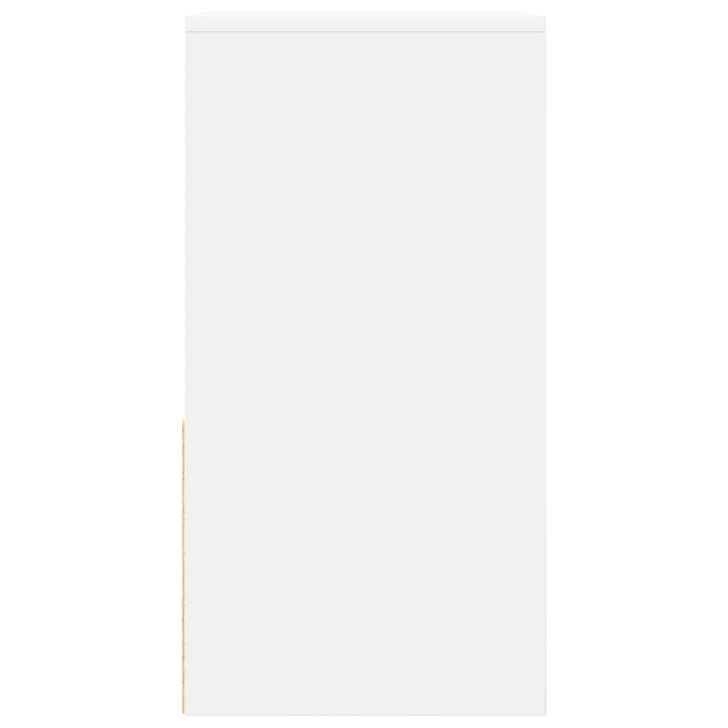 Κομοδίνο με συρτάρι Λευκό 35x34x66,5 cm