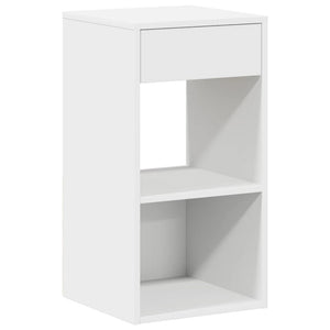Κομοδίνα με συρτάρι 2 τεμάχια Λευκό 35x34x66,5 cm - Pakobazaar