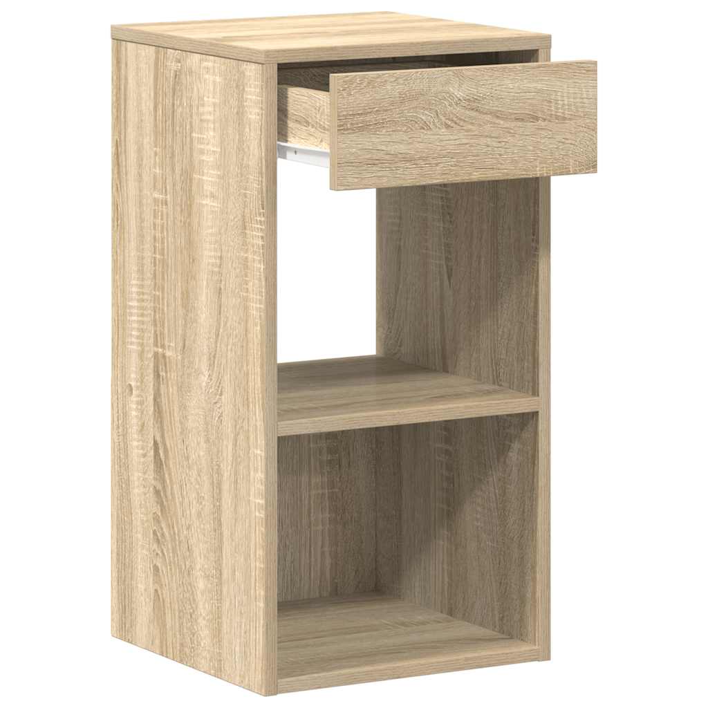 Κομοδίνο με συρτάρι Sonoma Δρυς 35x34x66,5 εκ.