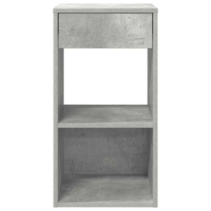 Κομοδίνο με συρτάρι Γκρι Σκυροδέματος 35x34x66,5 εκ. - Pakobazaar