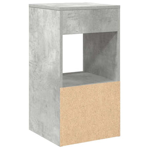 Κομοδίνο με συρτάρι Γκρι Σκυροδέματος 35x34x66,5 εκ. - Pakobazaar