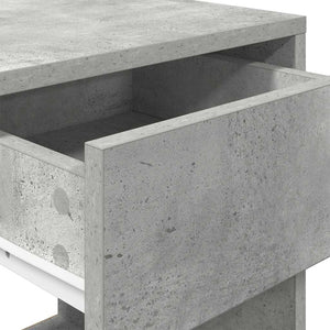 Κομοδίνο με συρτάρι Γκρι Σκυροδέματος 35x34x66,5 εκ. - Pakobazaar