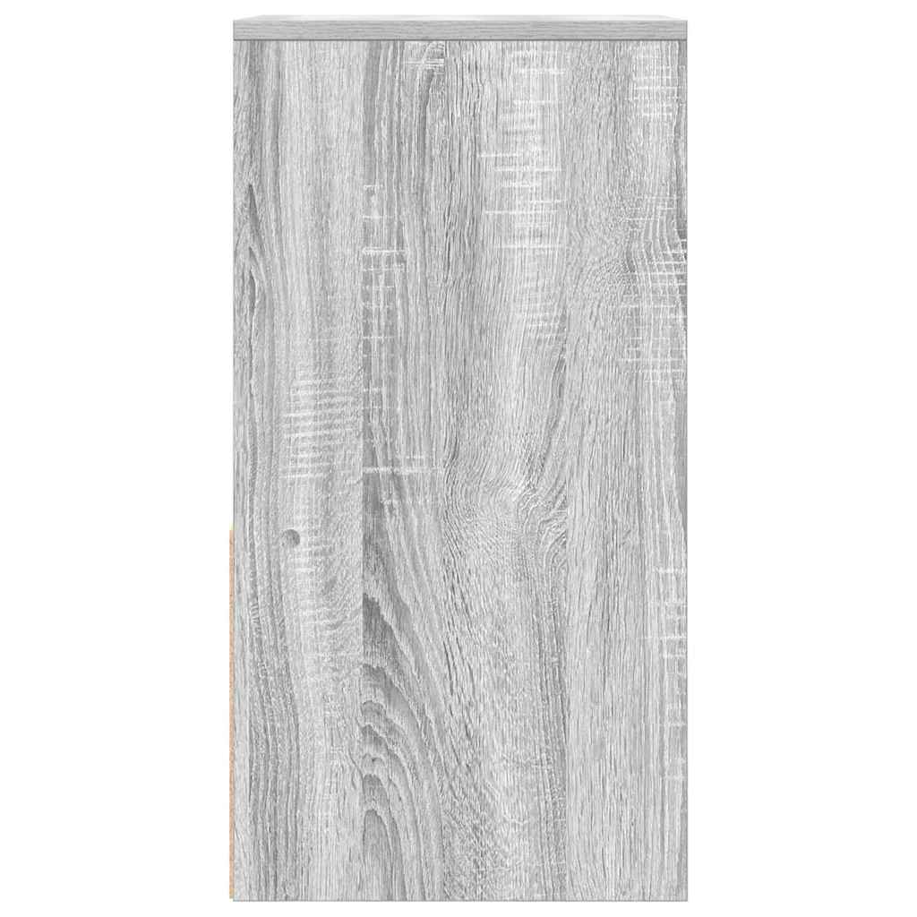 Κομοδίνο με συρτάρι Γκρι Sonoma 35x34x66,5 εκ.