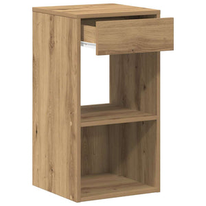 Κομοδίνο με συρτάρι Αρτισιανή Δρυς 35x34x66,5 εκ.