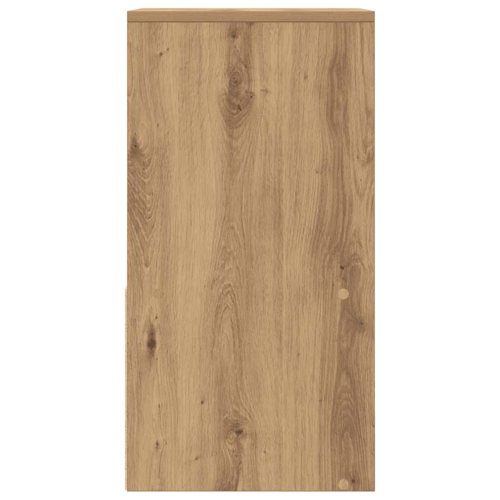Κομοδίνα με συρτάρι 2 τεμ. Αρτισιανή Δρυς 35x34x66,5 εκ.