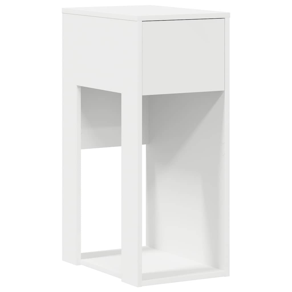 Πύργος υπολογιστή με συρτάρι Λευκό 30x44x74 cm