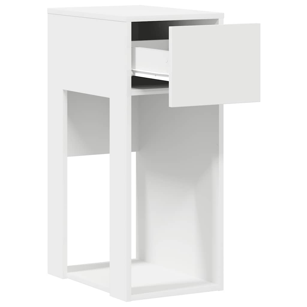 Πύργος υπολογιστή με συρτάρι Λευκό 30x44x74 cm