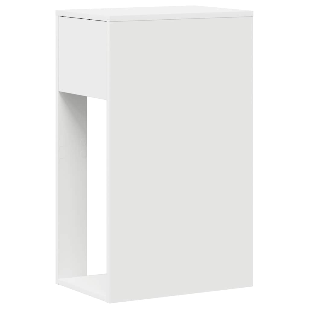 Πύργος υπολογιστή με συρτάρι Λευκό 30x44x74 cm