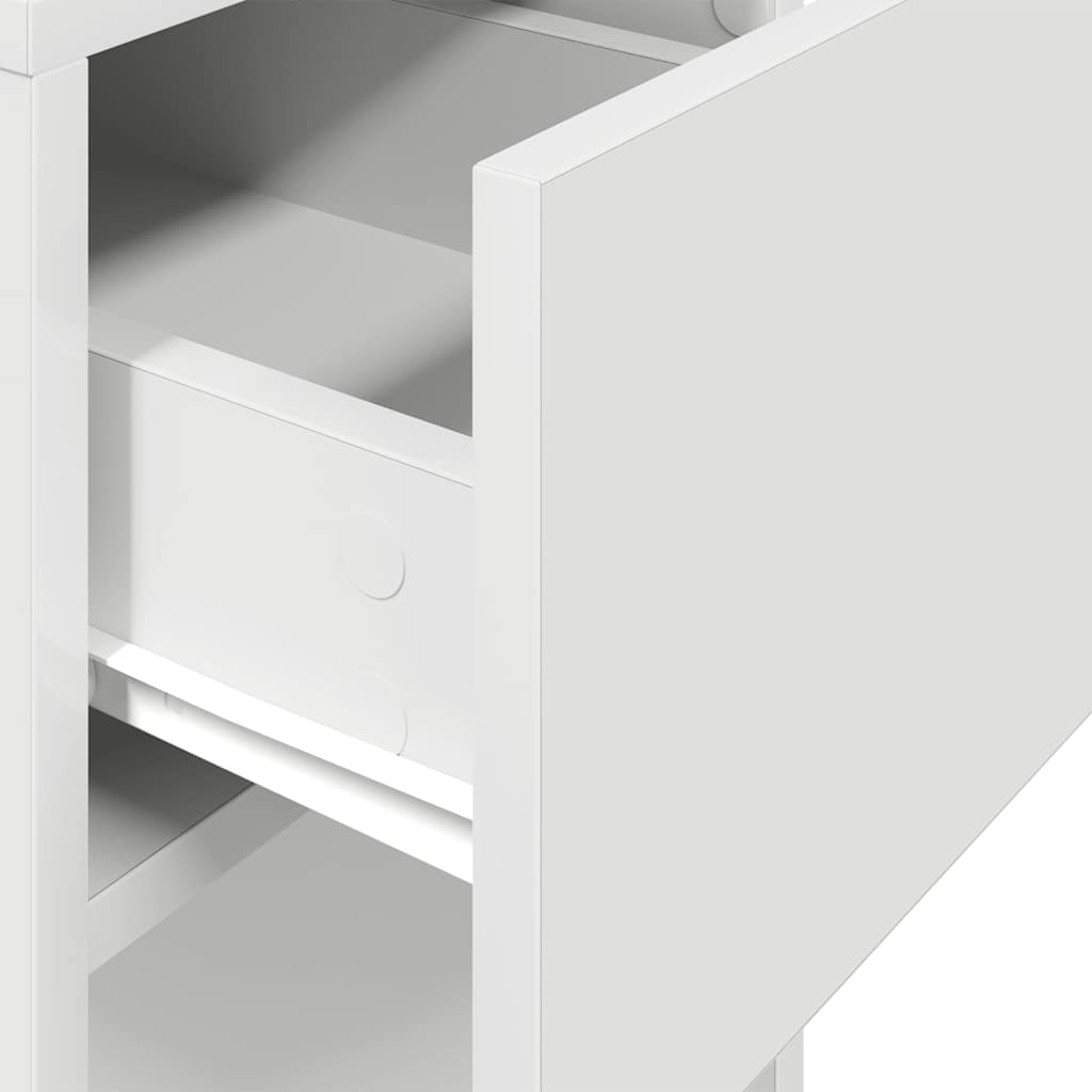 Πύργος υπολογιστή με συρτάρι Λευκό 30x44x74 cm