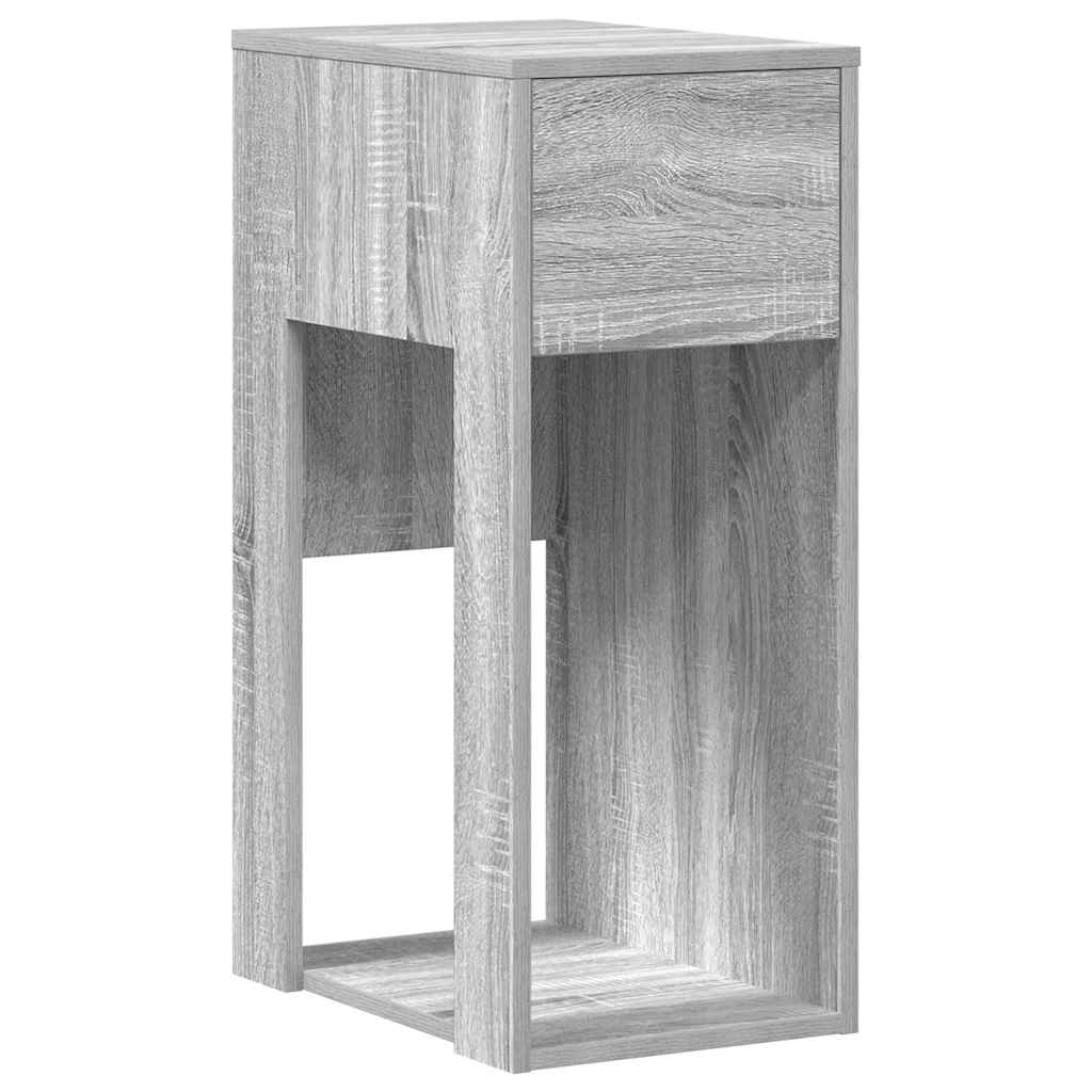 Βάση πύργου υπολογιστή με συρτάρι Γκρι Sonoma 30x44x74 εκ.