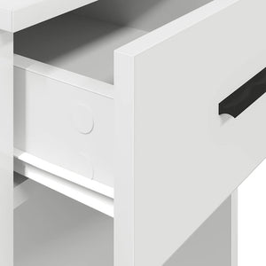 Πύργος υπολογιστή με συρτάρι Λευκό 35x45x77 cm