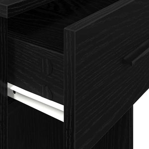 Πύργος υπολογιστή με συρτάρι Μαύρο 35x45x77 cm