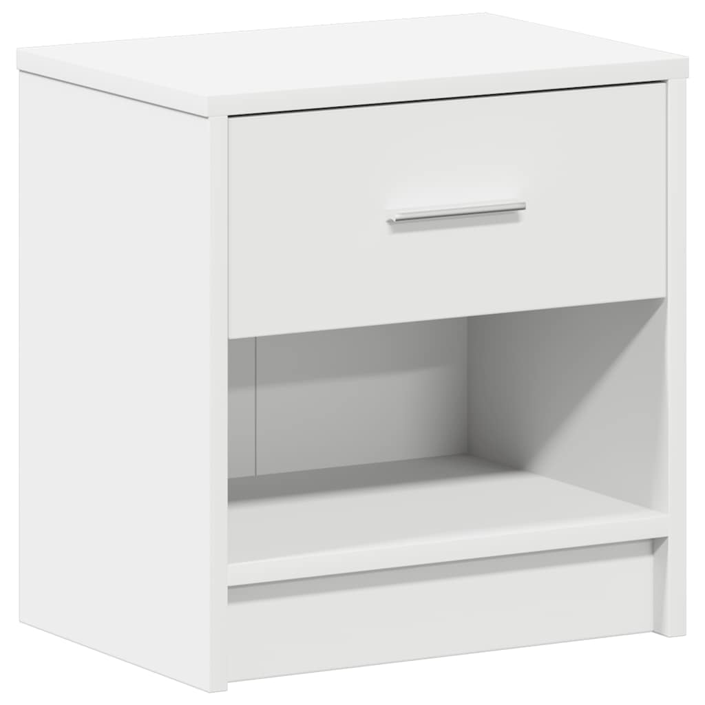 Κομοδίνο με Συρτάρι Λευκό 39 x 28 x 41 εκ. - Pakobazaar