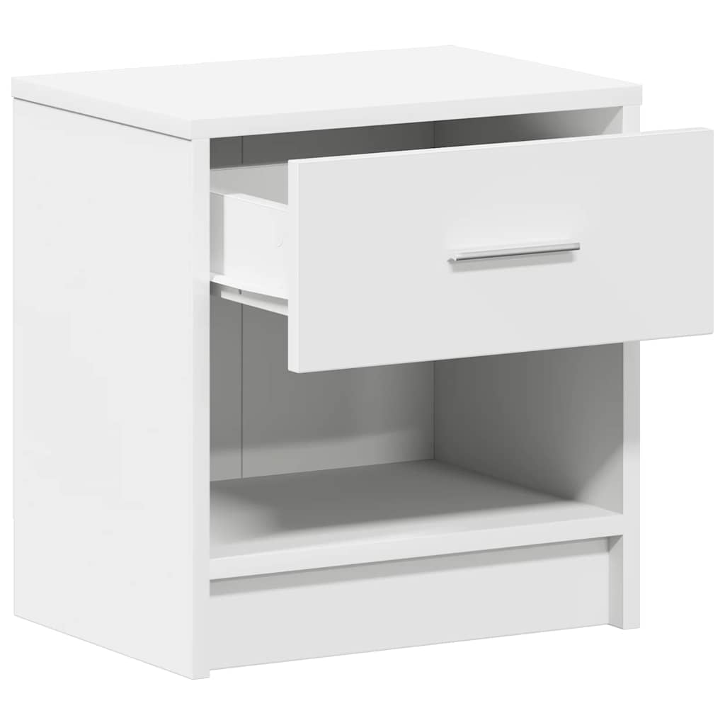 Κομοδίνο με Συρτάρι Λευκό 39 x 28 x 41 εκ. - Pakobazaar