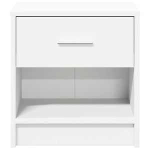 Κομοδίνα 2 τεμ. με Συρτάρι Λευκά 39x28x41 εκ. - Pakobazaar