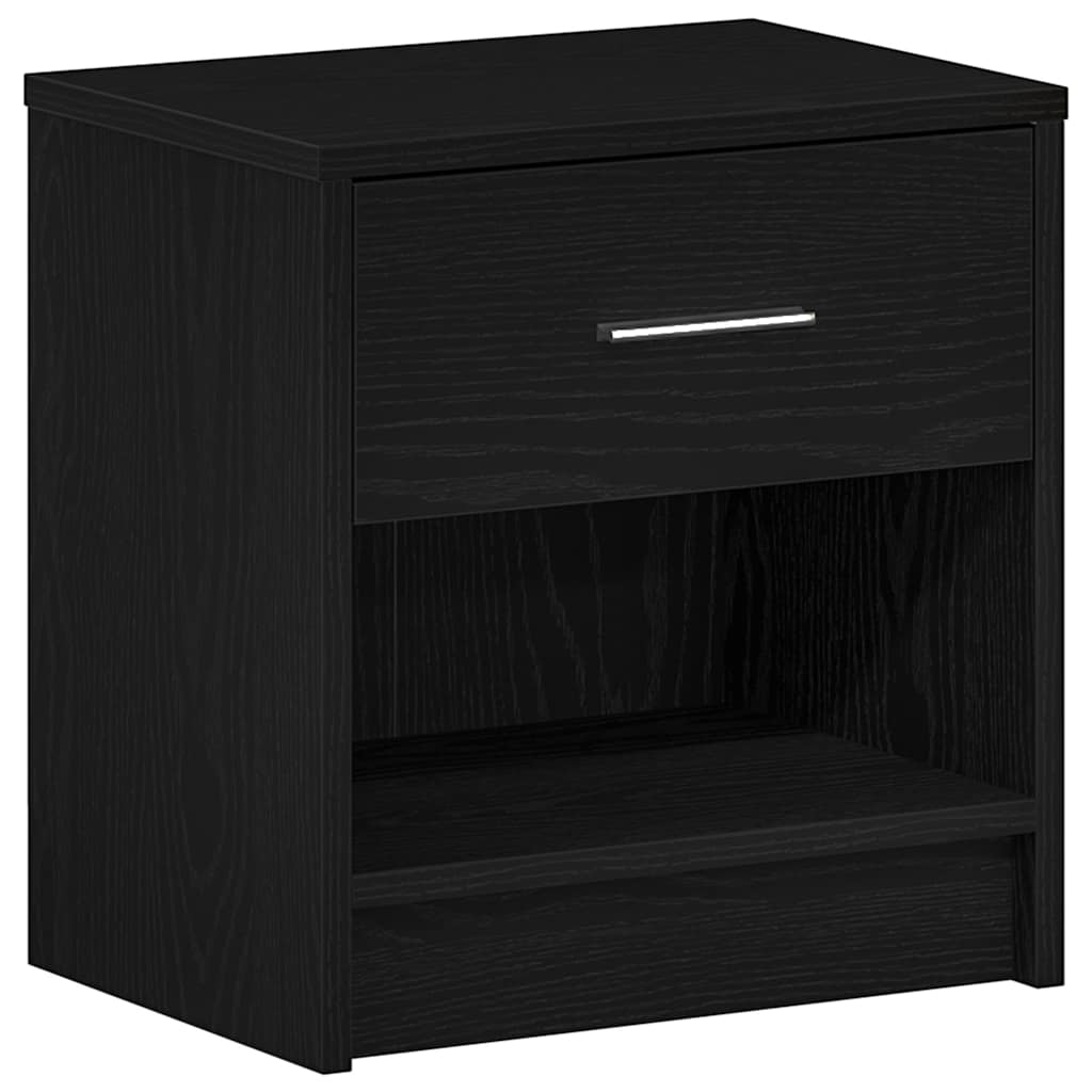 Κομοδίνο με Συρτάρι Μαύρο 39 x 28 x 41 εκ. - Pakobazaar