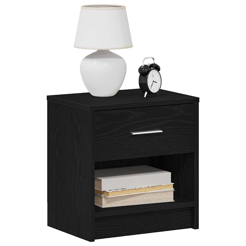 Κομοδίνο με Συρτάρι Μαύρο 39 x 28 x 41 εκ. - Pakobazaar