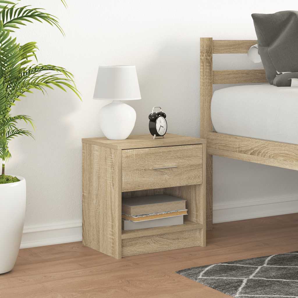 Κομοδίνο με Συρτάρι σε Χρώμα Sonoma Δρυς 39 x 28 x 41 εκ. - Pakobazaar