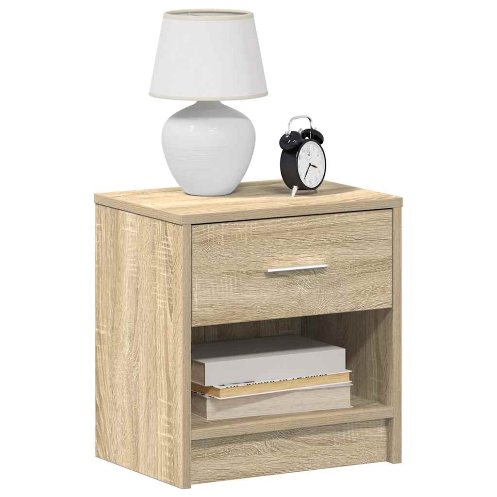 Κομοδίνα 2 τεμ. με Συρτάρι Sonoma Δρυς 39 x 28 x 41 εκ. - Pakobazaar