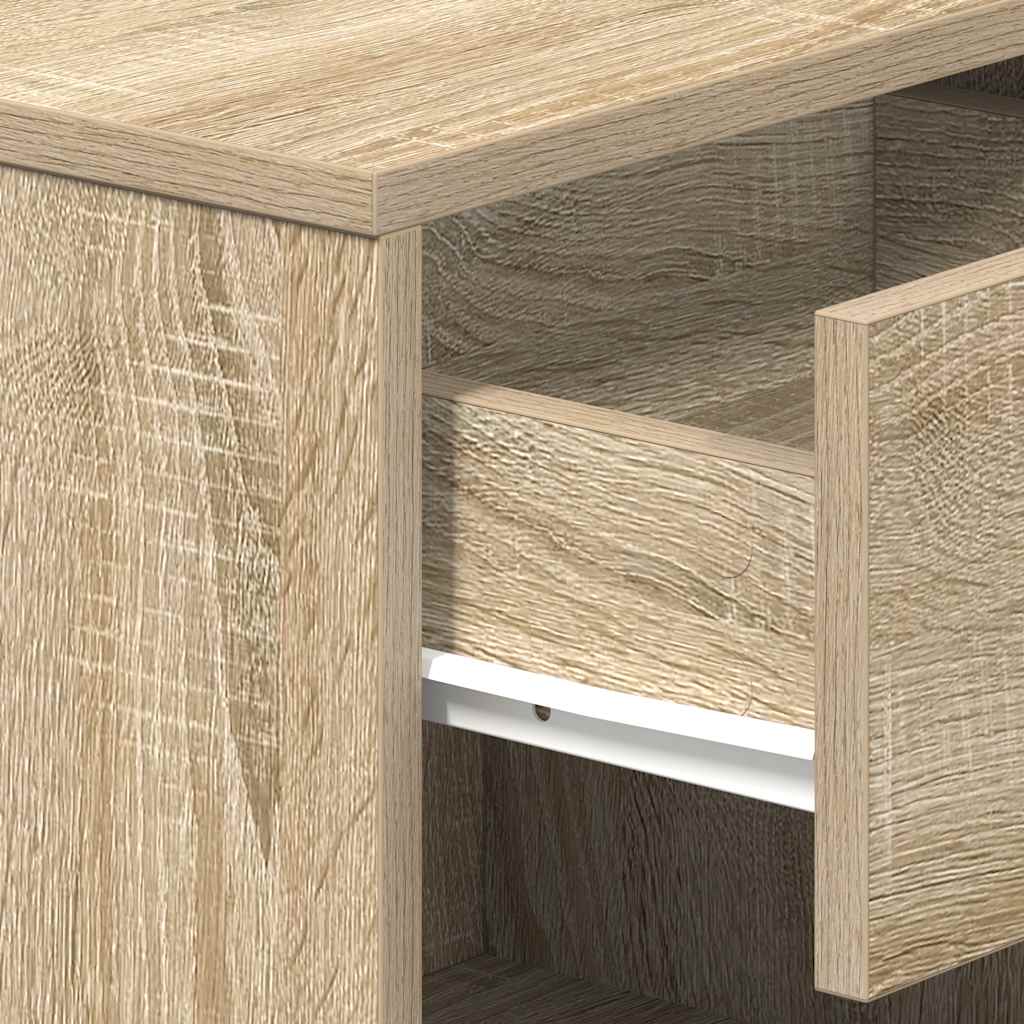 Κομοδίνα 2 τεμ. με Συρτάρι Sonoma Δρυς 39 x 28 x 41 εκ. - Pakobazaar