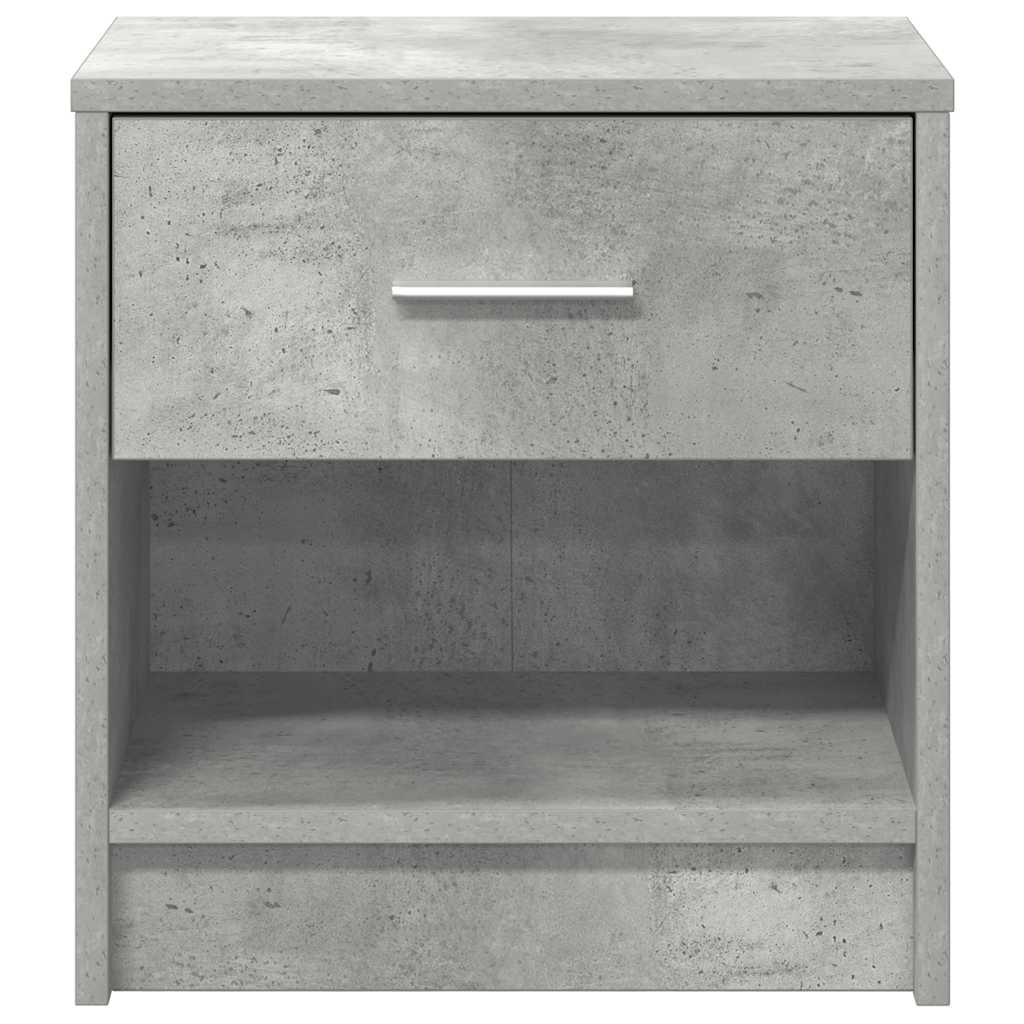Κομοδίνο με Συρτάρι Γκρι Σκυρόδεμα 39 x 28 x 41 εκ. - Pakobazaar